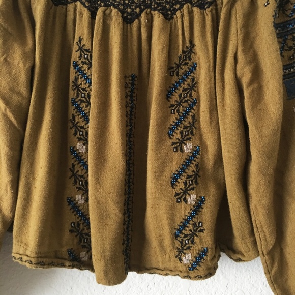 SOLD Free People All I Need Embroidered Boho Top - Picture 8 of 8
